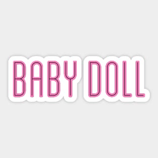Baby Doll Pink Sticker Sticker